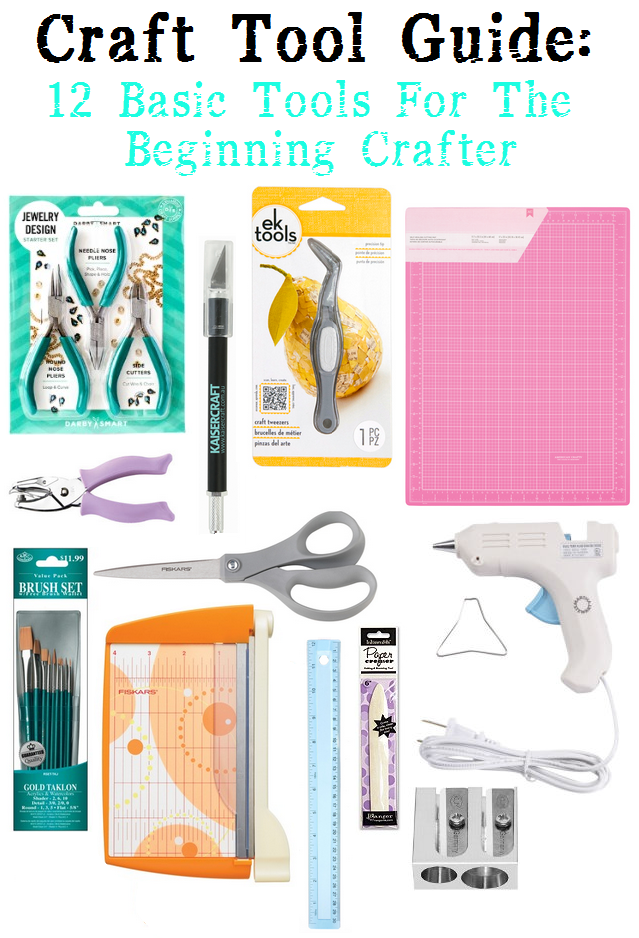 Craft Tool Guide: 12 Basic Tools For The Beginning Crafter - Running With A  Glue Gun